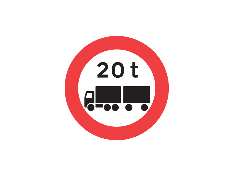Færdselstavle C32 betyder, at der er indført et forbud mod kørsel med vogntog, hvis samlede faktiske totalvægt er højere end den angivne vægt på undertavlen. Denne tavle bruges til at beskytte veje og broer mod overbelastning og potentielle skader fra tunge køretøjer, og kan findes på alle typer veje, især der, hvor tung trafik kan være problematisk.