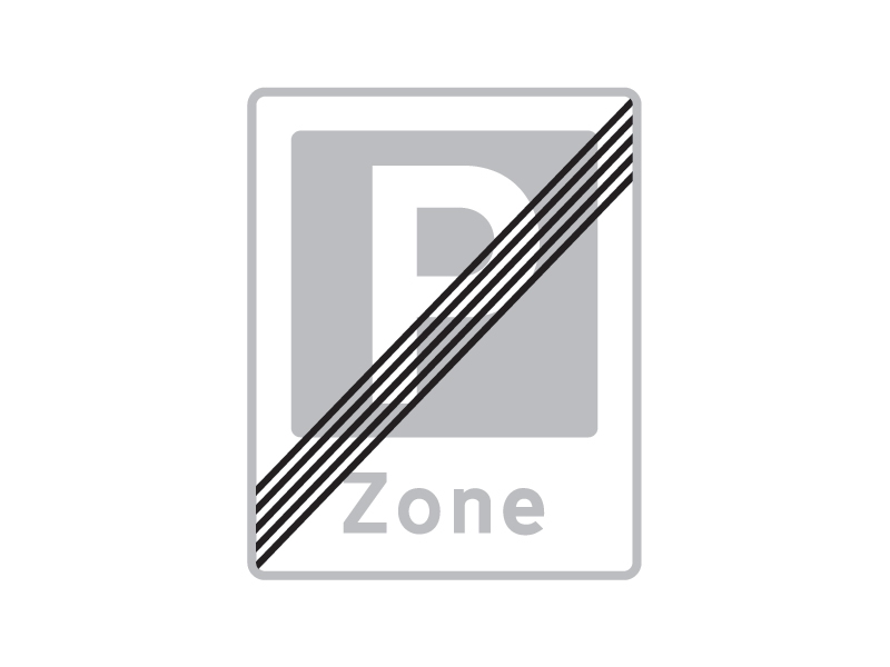 Færdselstavlen E69.3 er en zonetavle (oplysningstavle) og har betydningen: "Ophør af zone med parkering" Når du passerer dette skilt, ophører de særlige parkeringsregler, der har været gældende i den zone, du forlader. Dette skilt markerer enden på en zone, der startede med skiltet E68.3 (Zone med parkering).