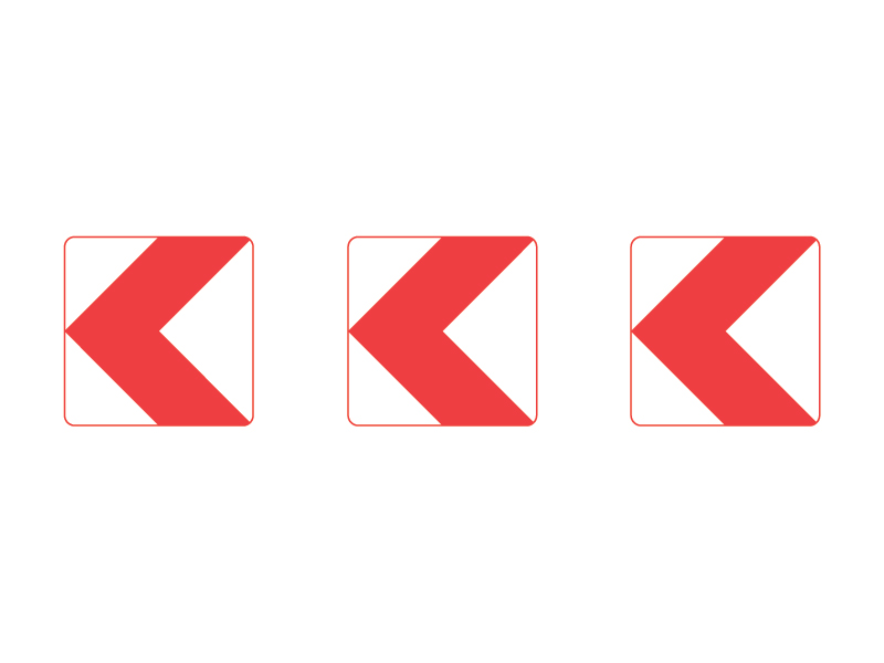 O41_1 - Retningspile.