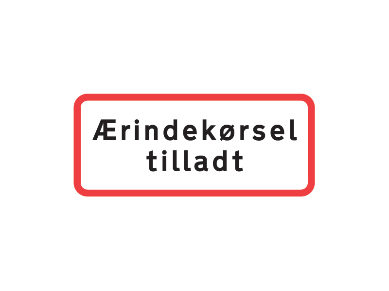 Uc20_2 - Ærindekørsel tilladt.