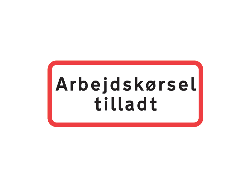 Uc20_8 - Arbejdskørsel tilladt.